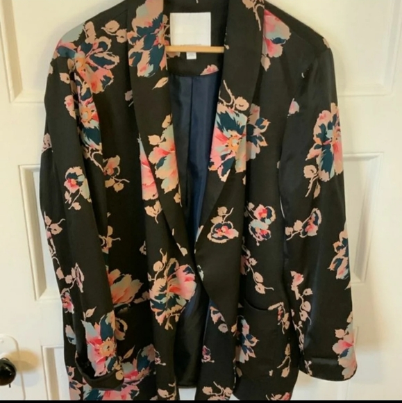 Anthropologie Jackets & Blazers - Anthropologie Oversized Floral Blazer